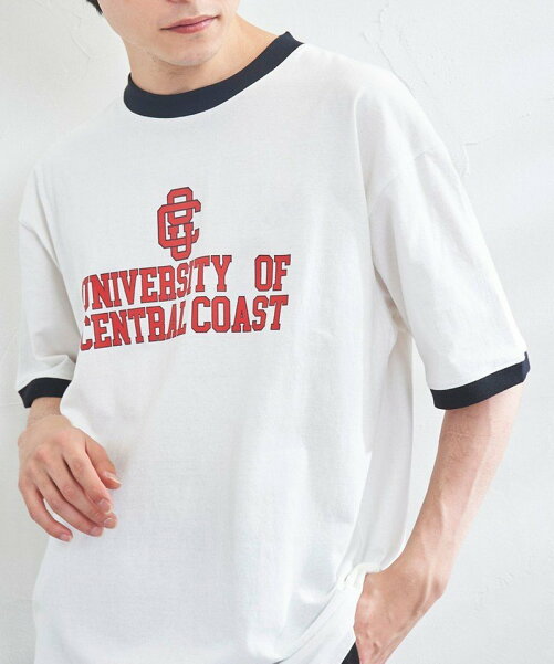 common good(コモングッド)別注カレッジリンガーTシャツ